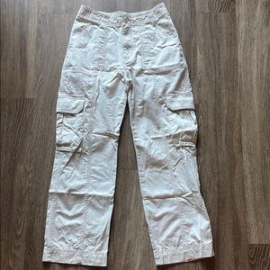 Abercrombie & Fitch Cream Cargo Pants